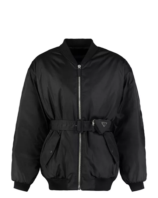 ジャケット PRADA FW25 Black Re-Nylon ski jacket (292092S2221ZU1 F0002) Prada Re-Nylon Ski Jacket 292092S2221ZU1 F0002 in Black
