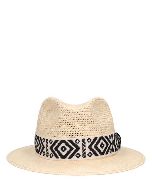 Amedeo 7.5cm Brim Straw Panama Hat