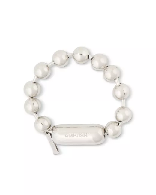 国内発送/送料関税込【AMBUSH】PEARL LETTERBLOCK BRACELET Bransoletki Ambush Pearl Letterblock Bracelet Silver | Footshop