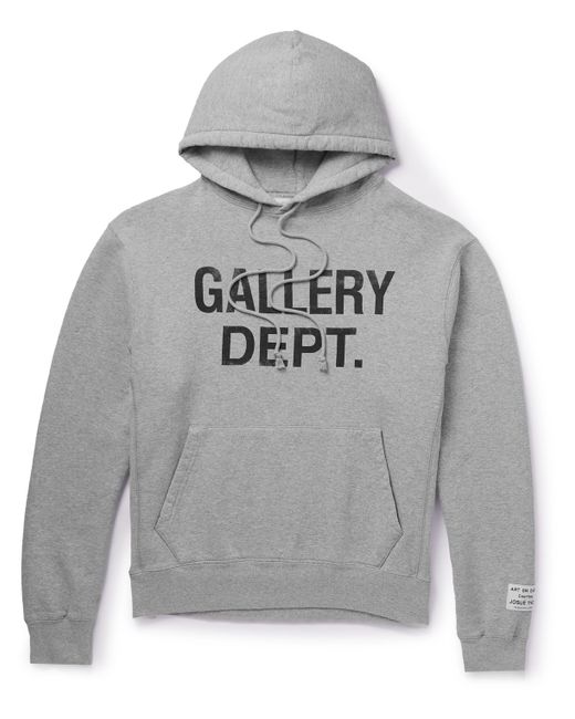 GALLERY DEPT. Tapered Logo-Print Paint-Splattered Cotton-Jersey