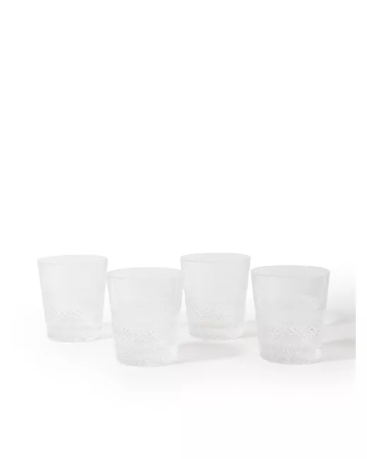SOHO HOME Barwell Set of Four Crystal Highball Glasses for Men