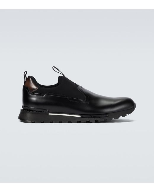 Berluti - Men - Fast Track Perforated Nubuck Sneakers Brown - UK 10.5