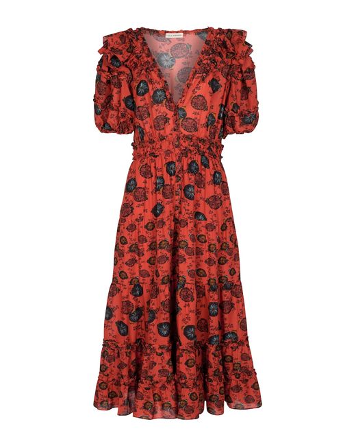 Alessa printed cotton midi dress in multicoloured - Ulla Johnson