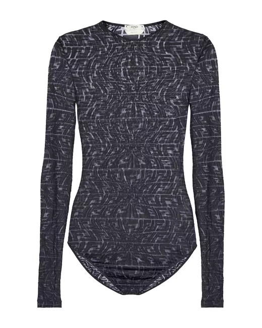 Bodysuit from long sleeves Fendi buy for 56 EUR in the UKRFashion store.  luxury goods brand Fendi. Best quality