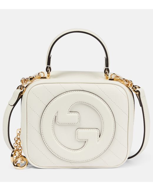 Gucci New Blondie Leather Shoulder Bag - White - One Size