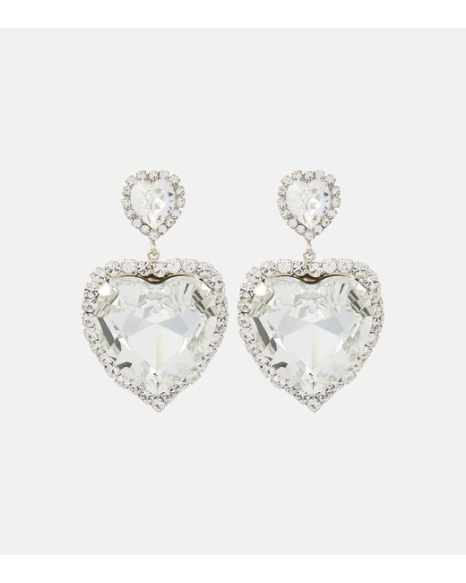 Jennifer Behr 18kt gold plated Violet crystal stud earrings