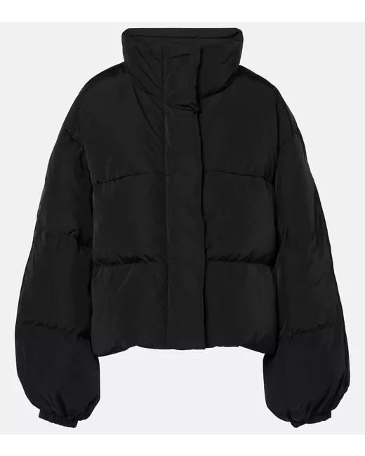 Acne Studios Technical Down Jacket Da Women Di Colore Grigio