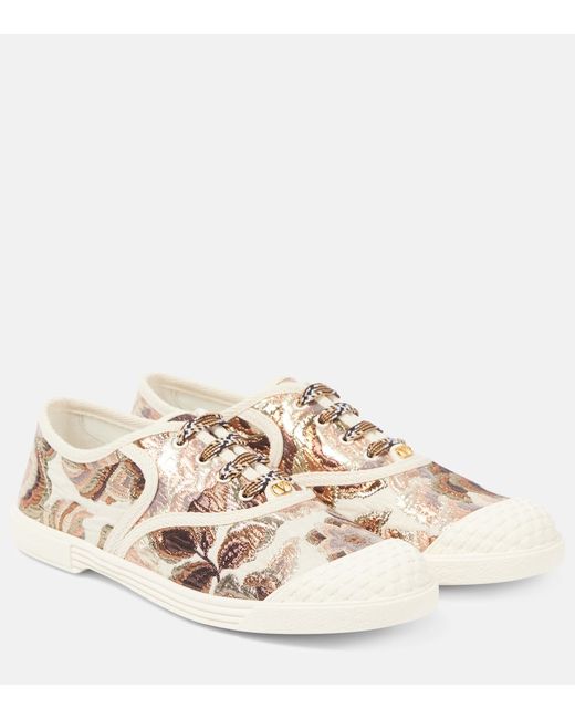 Valentino Garavani Bay By Jacquard Sneakers Da Women Di Colore Multicolore