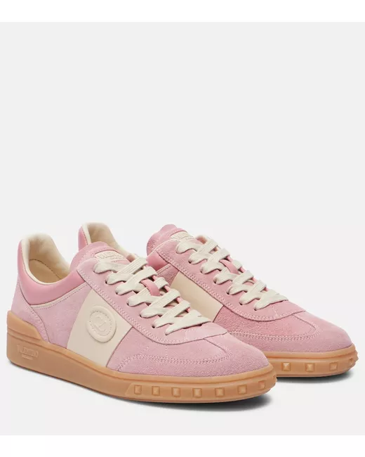 Valentino Garavani Upvillage Suede Sneakers Da Women Di Colore Rosa
