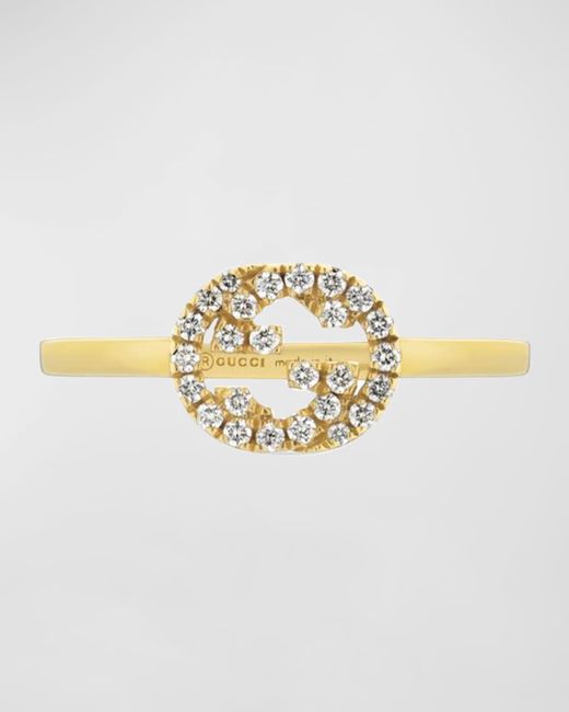 Gucci Diamond Interlocking G Ring Da Women