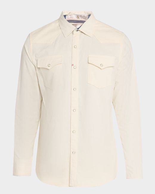 Robert Graham Men's White Wyatt Corduroy Button-Down Shirt