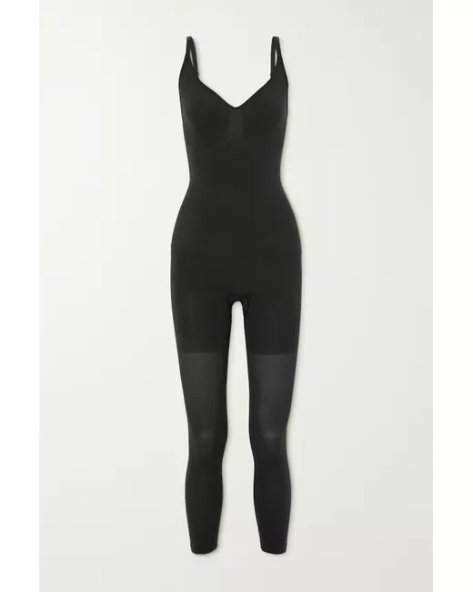 Seamless Sculpt Long Sleeve Low Back Briefs Bodysuit - Onyx