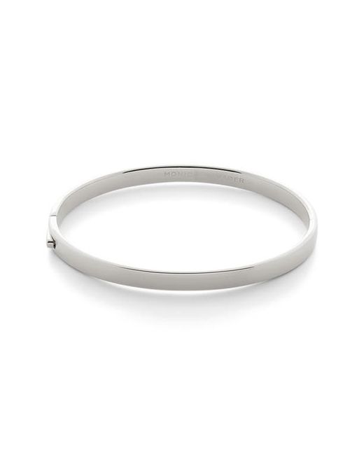 Monica Vinader Essential Hinged Bangle Bracelet in Sterling Silver