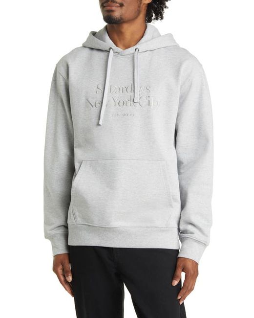 Saturdays NYC Beige Ditch Miller Hoodie in Khaki | Stylemi