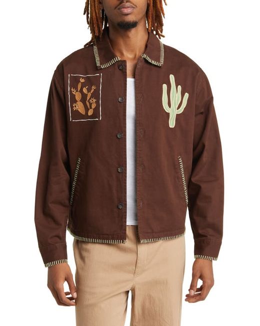 PacSun Burgundy Tapestry Gas Jacket