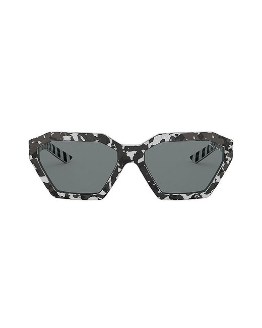 Prada 57mm geometric sunglasses clearance
