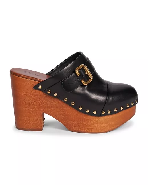 Chloé Women's Black Jeannette Clogs