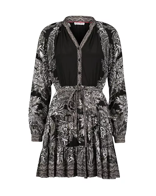 Robert Graham Women's Black Sydney Blend Floral Minidress