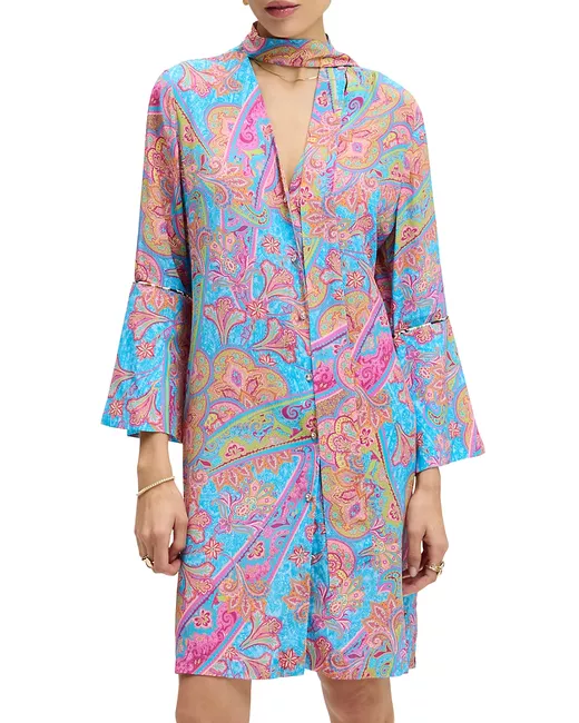Robert Graham Women's  Brenna Paisley Cotton-Silk Shirtdress