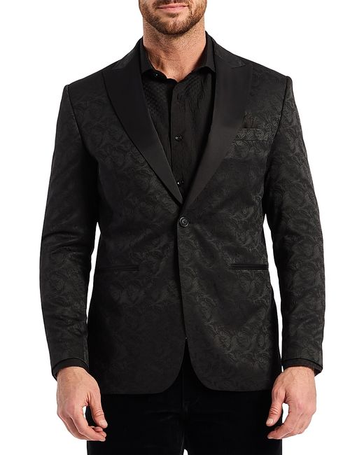 Robert Graham Men's Black Eldridge Woven Jacquard Sport Coat