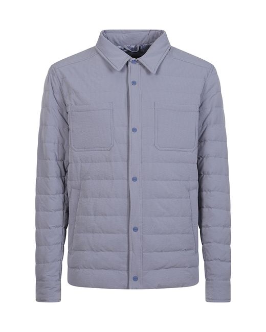 Herno  Purple Seercrease Quilted Down Jacket