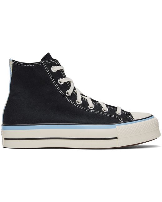 Converse Women's Blue Black Chuck Taylor All Star Lift Hi Sneakers