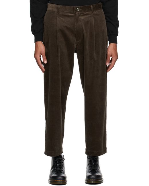 Neighborhood Corduroy Tuck/C-PT Trousers in Brown | Stylemi