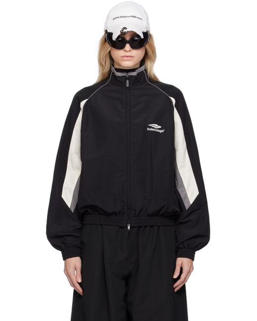 Balenciaga 3B Sports Icon Track Jacket in Black | Stylemi
