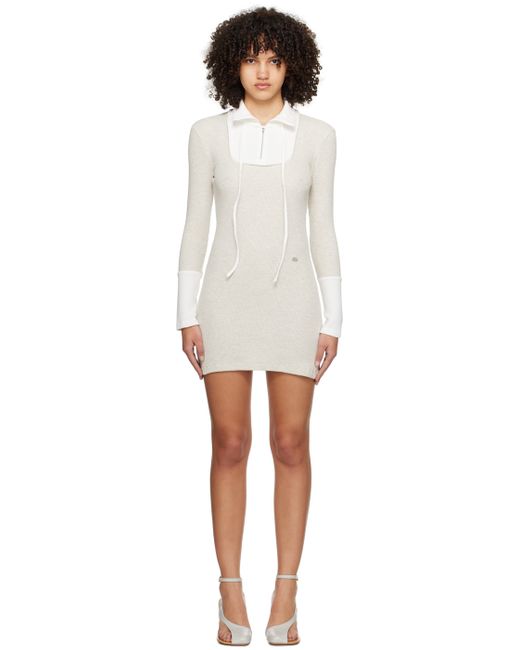 Kijun Square Half Zip-up Dress
