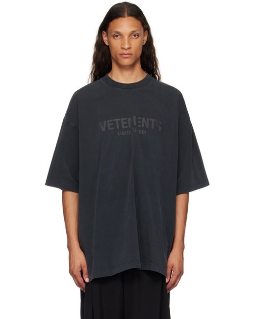 【VETEMENTS】グレー Limited Edition Tシャツ Vetements Limited Edition T-Shirt in Gray | Stylemi