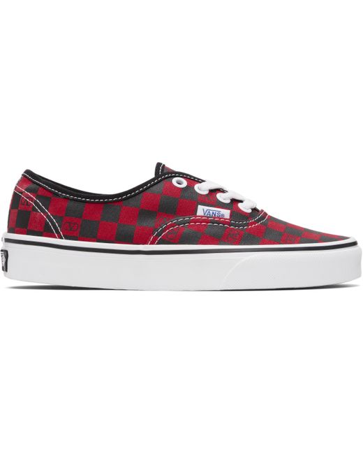 Valentino Garavani Red Vans Edition Low-Top Vlogo Checkerboard Sneakers Da Women Di Colore Nero