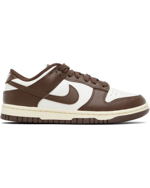 Nike Women's Brown Off-White Dunk Low Sneakers