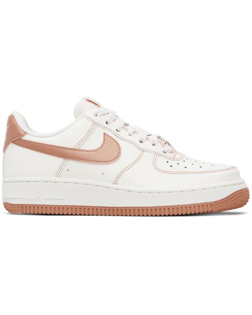 Nike Women's Pink Off-White Air Force 1 07 Sneakers