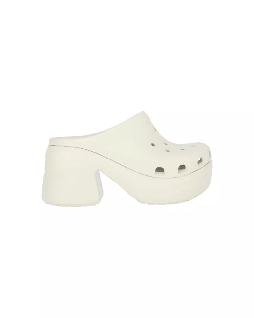 Crocs Women's Beige Mules Platform Siren