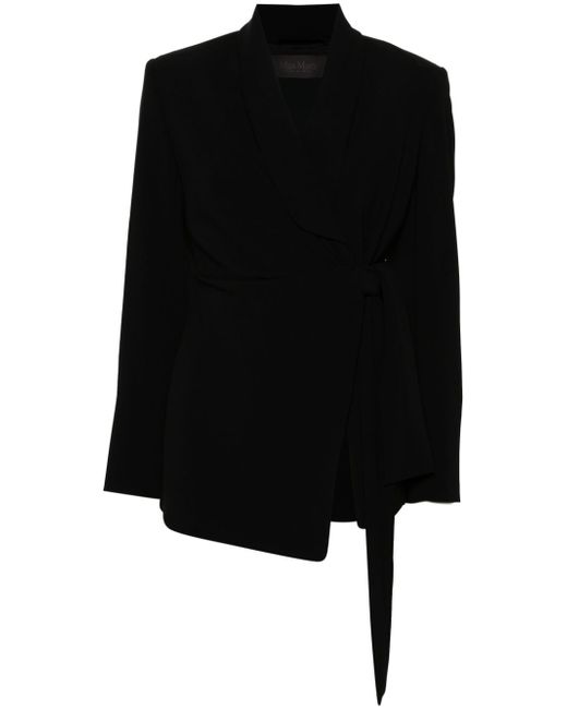 Max Mara Double-Breasted Jacket Da Women Di Colore Nero